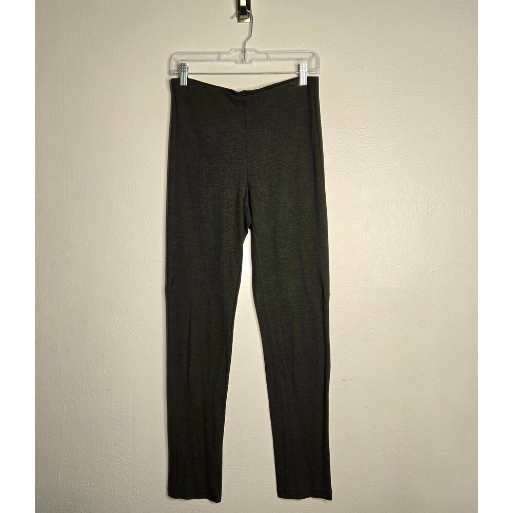 Vince Stretch Knit Elastic Waist Pull On Pant Charcoal M Elevated Casual Comfort